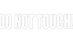 Motorcycle Decal - Do Not Touch! (2 pack)^Moto Loot Discount