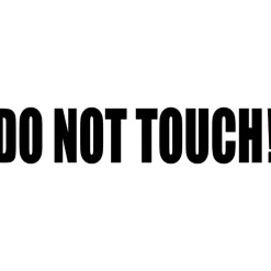 Motorcycle Decal - Do Not Touch! (2 pack)^Moto Loot Discount