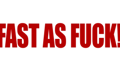 Motorcycle Decal - Fast As Fuck (2 pack)^Moto Loot Discount
