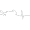 Motorcycle Decal - Motorcycle Heartbeat (2 pack)^Moto Loot Outlet