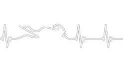 Motorcycle Decal - Motorcycle Heartbeat (2 pack)^Moto Loot Outlet