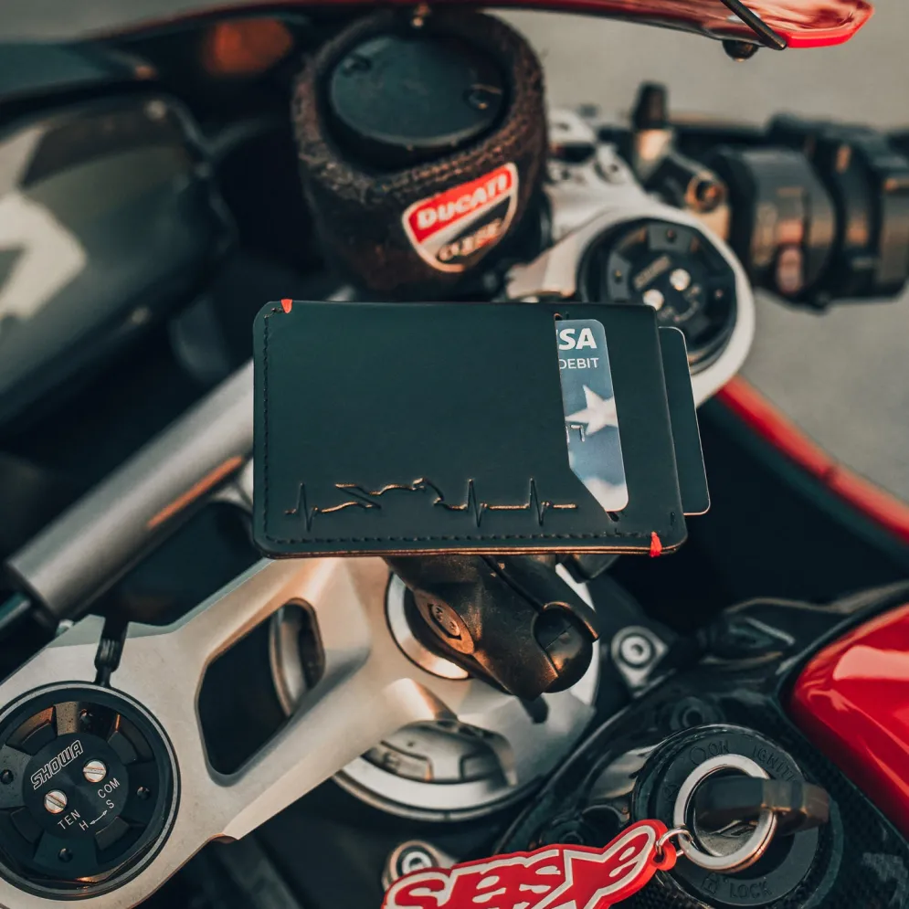 Motorcycle Heartbeat - Slim Motorcycle Wallet^Moto Loot Online