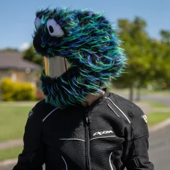Motorcycle Helmet Cover - Black, Blue And Green^Moto Loot Online