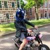 Motorcycle Helmet Cover - Blue, Purple And Black^Moto Loot Online
