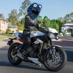 Motorcycle Helmet Cover - Blue, Purple And Black^Moto Loot Online