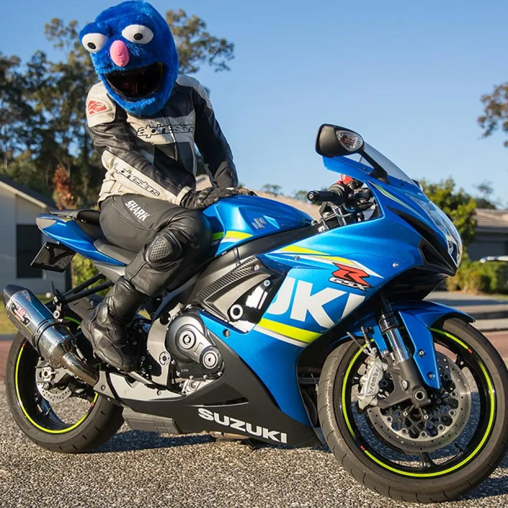 Motorcycle Helmet Cover - Blue^Moto Loot Clearance