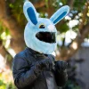 Motorcycle Helmet Cover - Blue Bunny^Moto Loot New