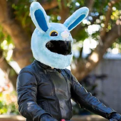 Motorcycle Helmet Cover - Blue Bunny^Moto Loot New