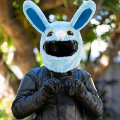 Motorcycle Helmet Cover - Blue Bunny^Moto Loot New