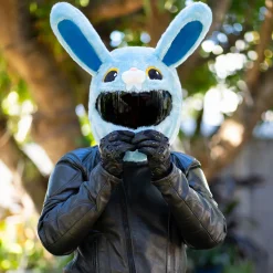 Motorcycle Helmet Cover - Blue Bunny^Moto Loot New