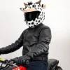 Motorcycle Helmet Cover - Cow (Black & White)^Moto Loot Best