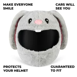Motorcycle Helmet Cover - Cute Bunny^Moto Loot Best