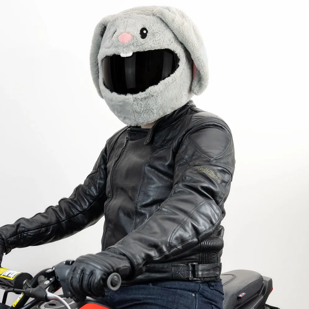 Motorcycle Helmet Cover - Cute Bunny^Moto Loot Best