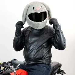 Motorcycle Helmet Cover - Cute Bunny^Moto Loot Best