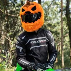 Motorcycle Helmet Cover - Evil Pumpkin^Moto Loot