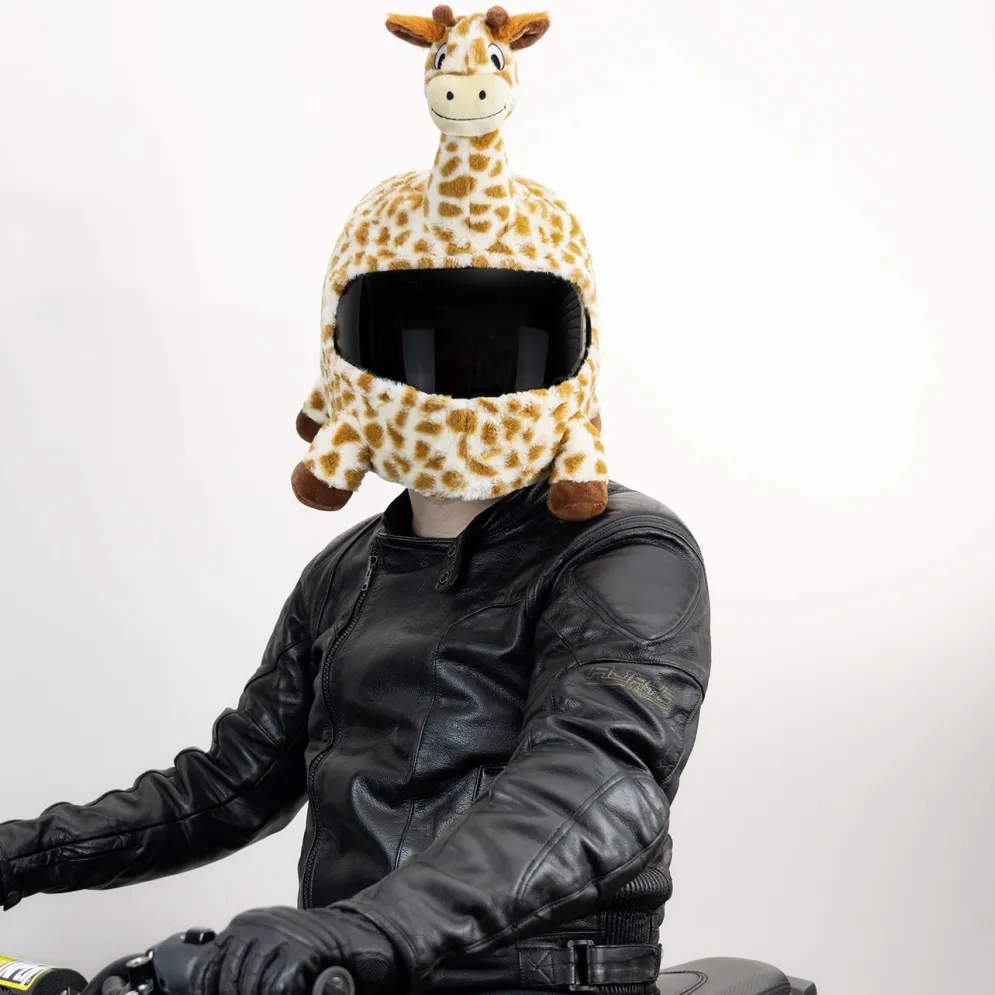Motorcycle Helmet Cover - Giraffe^Moto Loot Outlet