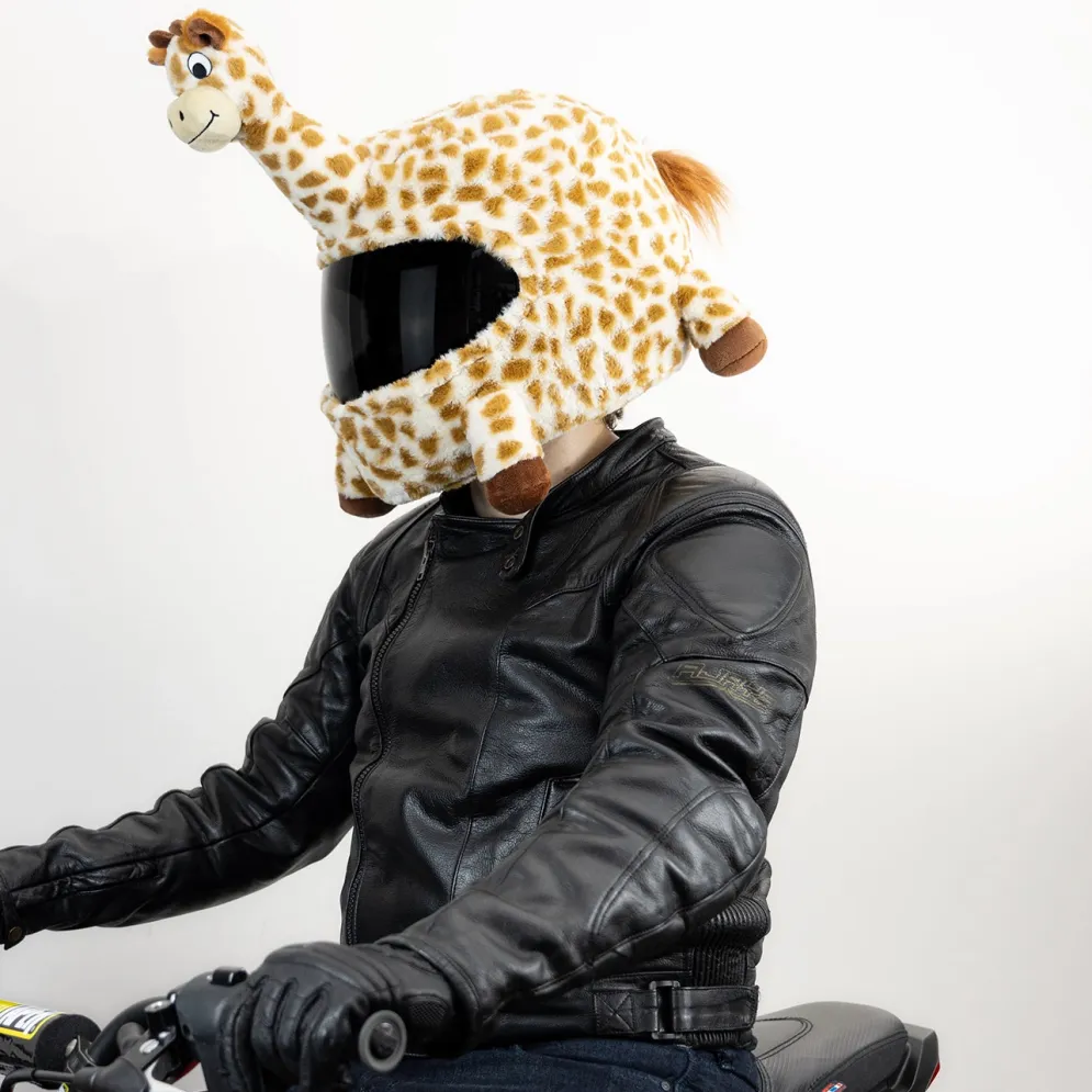 Motorcycle Helmet Cover - Giraffe^Moto Loot Outlet