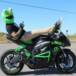 Motorcycle Helmet Cover - Green^Moto Loot Sale