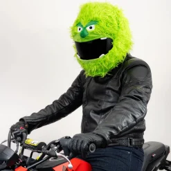 Motorcycle Helmet Cover - Greench Monster^Moto Loot Discount