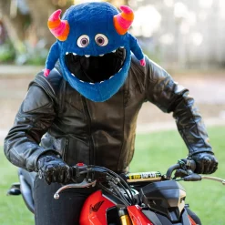 Motorcycle Helmet Cover - Horned Monster^Moto Loot Online