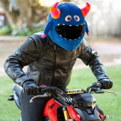 Motorcycle Helmet Cover - Horned Monster^Moto Loot Online