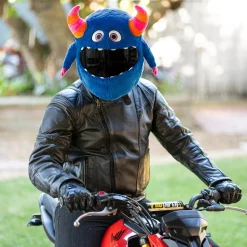 Motorcycle Helmet Cover - Horned Monster^Moto Loot Online