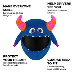 Motorcycle Helmet Cover - Horned Monster^Moto Loot Online