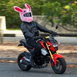 Motorcycle Helmet Cover - Pink Bunny^Moto Loot New