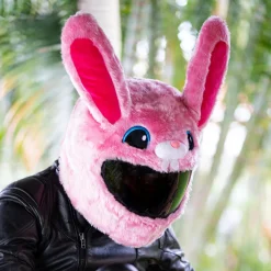 Motorcycle Helmet Cover - Pink Bunny^Moto Loot New