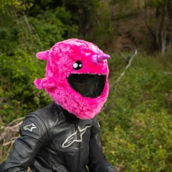 Motorcycle Helmet Cover - Pink Narwhal^Moto Loot Online