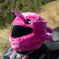 Motorcycle Helmet Cover - Pink Narwhal^Moto Loot Online