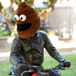 Motorcycle Helmet Cover - Poop Emoji^Moto Loot Outlet