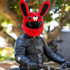Motorcycle Helmet Cover - Red Bunny^Moto Loot Sale