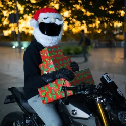 Motorcycle Helmet Cover - Santa^Moto Loot Outlet