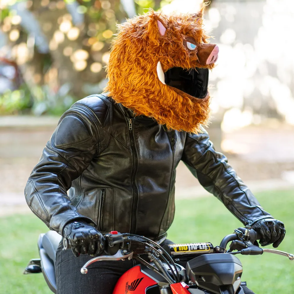 Motorcycle Helmet Cover - Wild Boar^Moto Loot