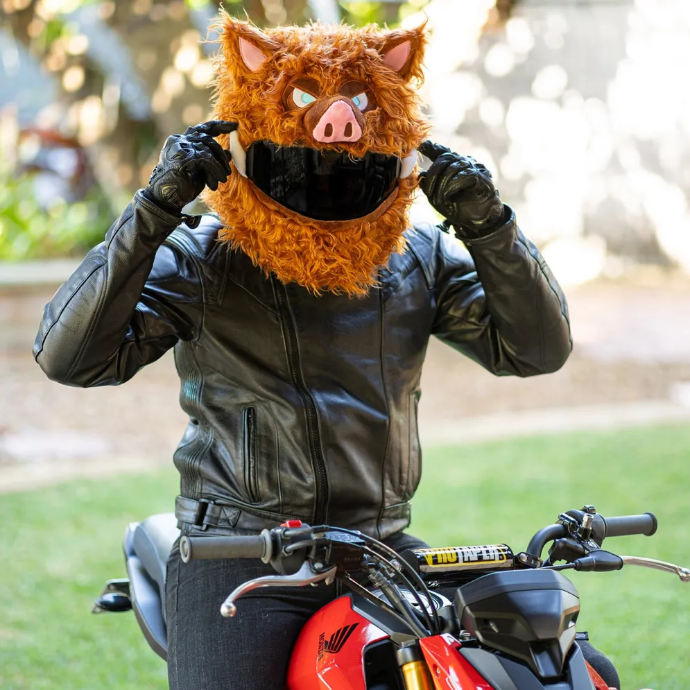 Motorcycle Helmet Cover - Wild Boar^Moto Loot