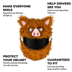 Motorcycle Helmet Cover - Wild Boar^Moto Loot
