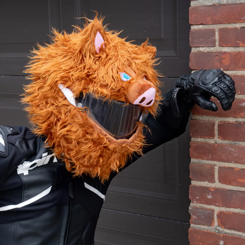 Motorcycle Helmet Cover - Wild Boar^Moto Loot