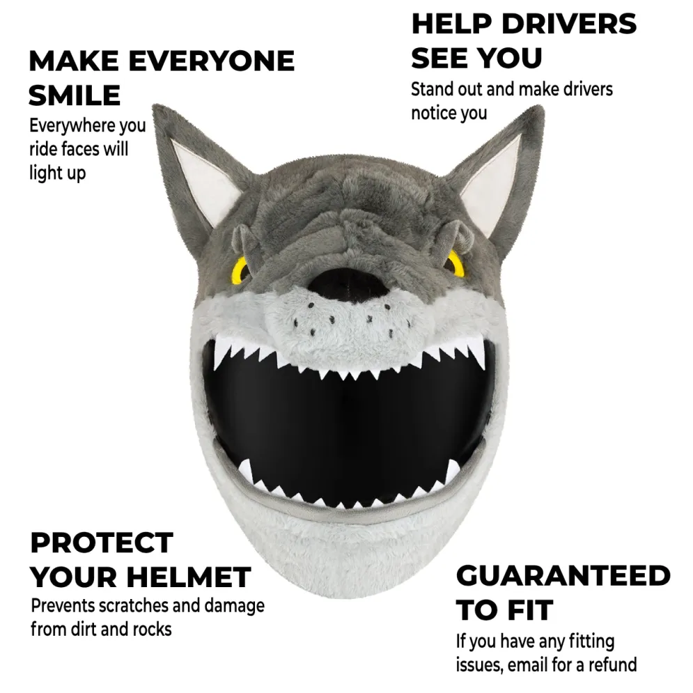 Motorcycle Helmet Cover - Wolf^Moto Loot New
