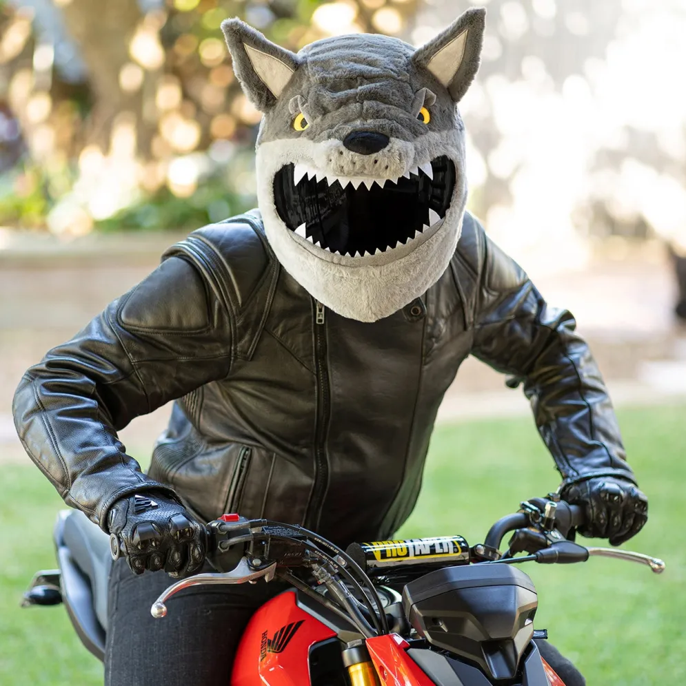 Motorcycle Helmet Cover - Wolf^Moto Loot New