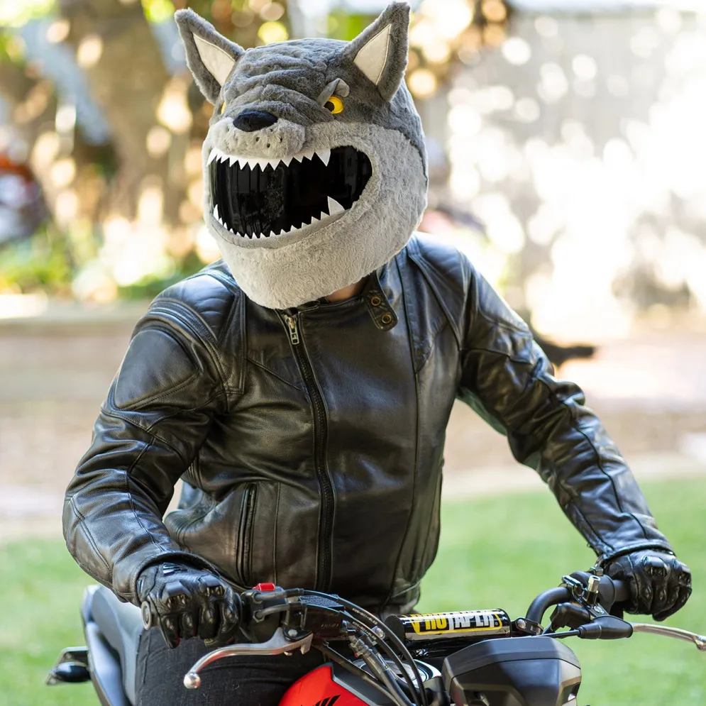 Motorcycle Helmet Cover - Wolf^Moto Loot New
