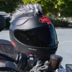 Motorcycle Helmet Mohawk - Black And White^Moto Loot Online