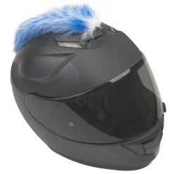 Motorcycle Helmet Mohawk - Blue And White^Moto Loot Sale