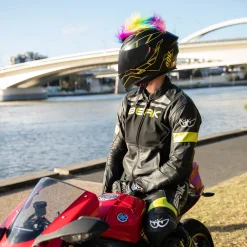 Motorcycle Helmet Mohawk - Rainbow^Moto Loot Discount
