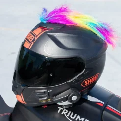 Motorcycle Helmet Mohawk - Rainbow^Moto Loot Discount
