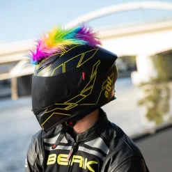 Motorcycle Helmet Mohawk - Rainbow^Moto Loot Discount