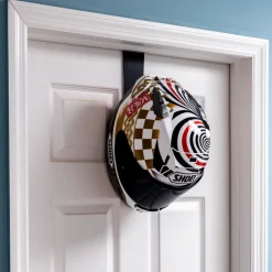 Motorcycle Helmet Rack (Over Door) by - Black^Moto Loot Discount