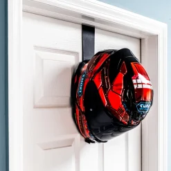 Motorcycle Helmet Rack (Over Door) by - Black^Moto Loot Discount