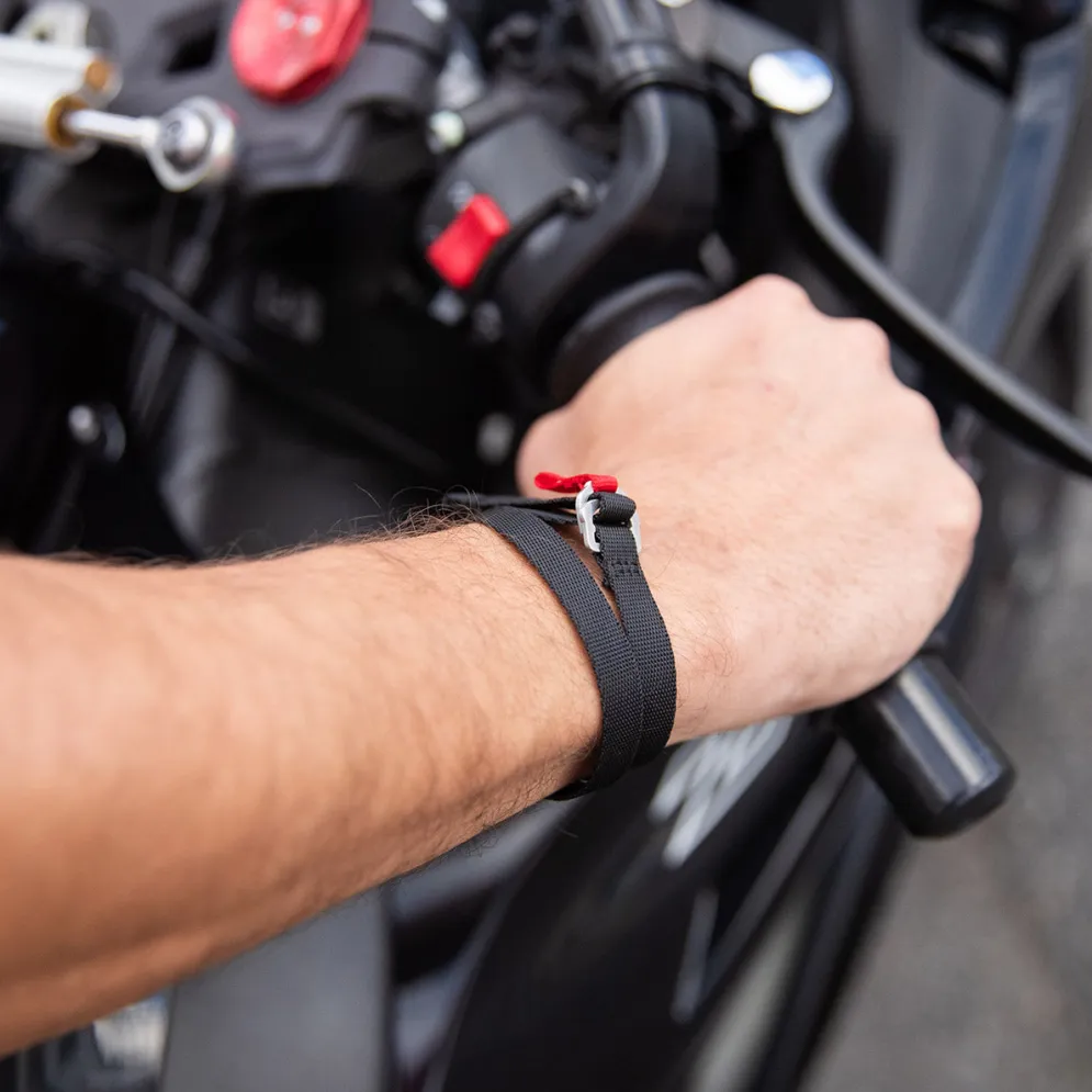Motorcycle Helmet Strap Double Wrap Bracelet^Moto Loot Sale