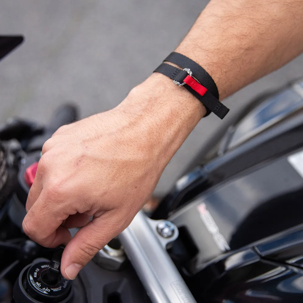 Motorcycle Helmet Strap Double Wrap Bracelet^Moto Loot Sale